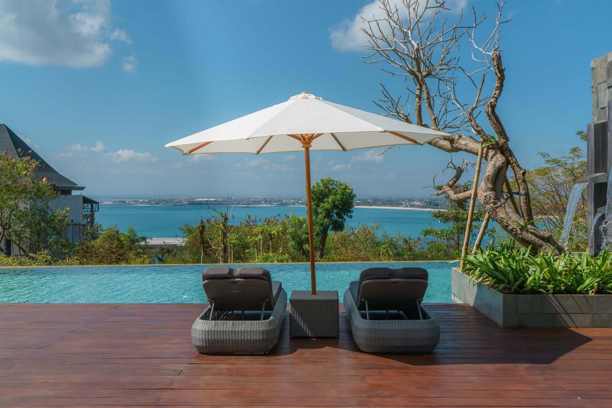 Beyond The Sea - Luxe Sea View Villa In Jimbaran Exterior foto